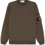 STONE ISLAND FELPA VERDE TERRA