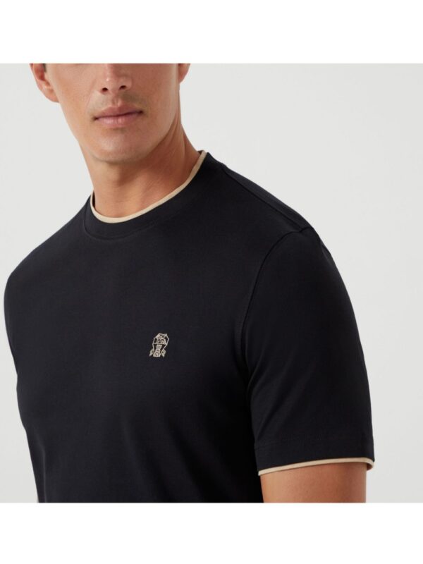 BRUNELLO CUCINELLI T-SHIRT NERO