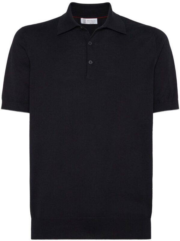 BRUNELLO CUCINELLI POLO NERO