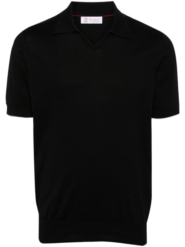 BRUNELLO CUCINELLI POLO NERO