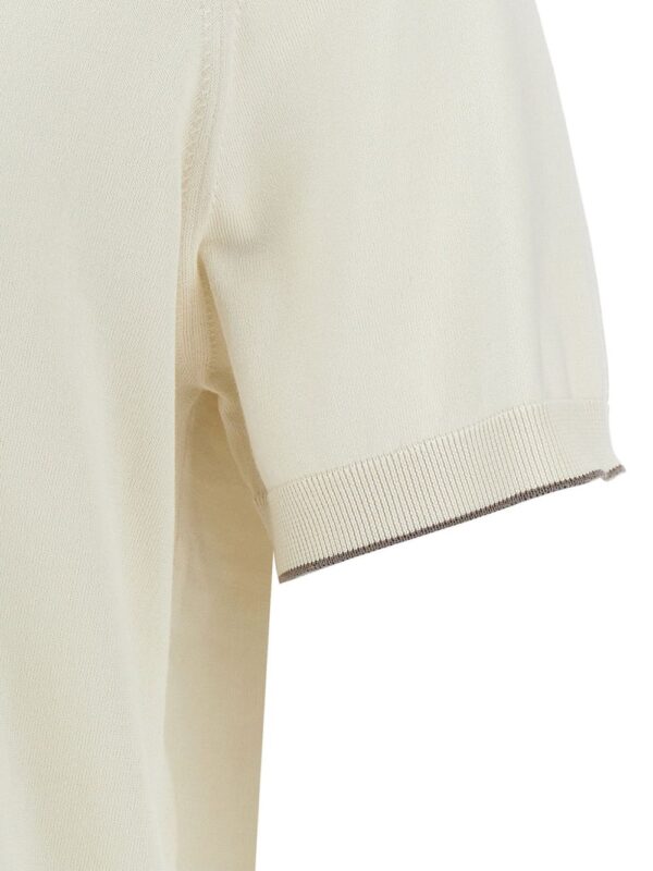 BRUNELLO CUCINELLI POLO PANNA