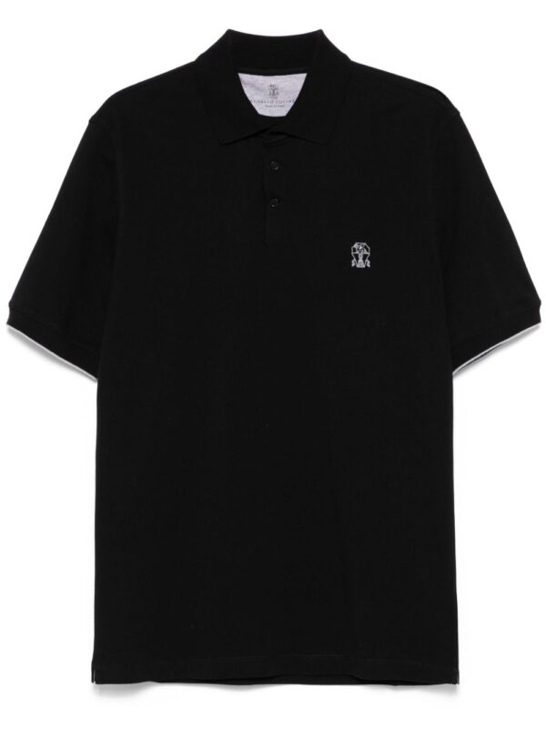 BRUNELLO CUCINELLI POLO NERO