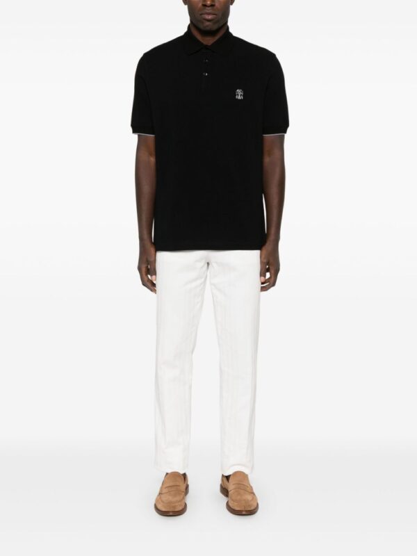 BRUNELLO CUCINELLI POLO NERO