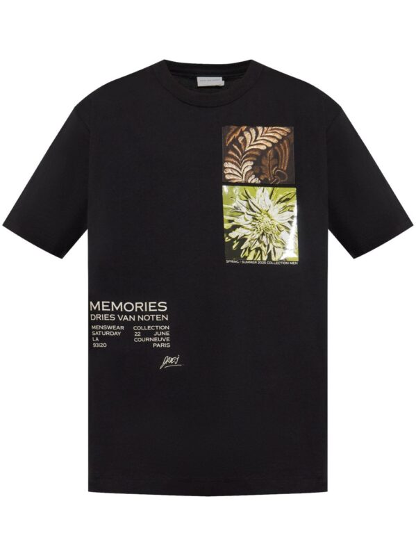 DRIES VAN NOTEN T-SHIRT NERO
