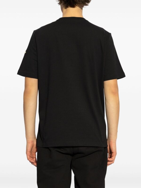 MONCLER T-SHIRT NERO LOGO