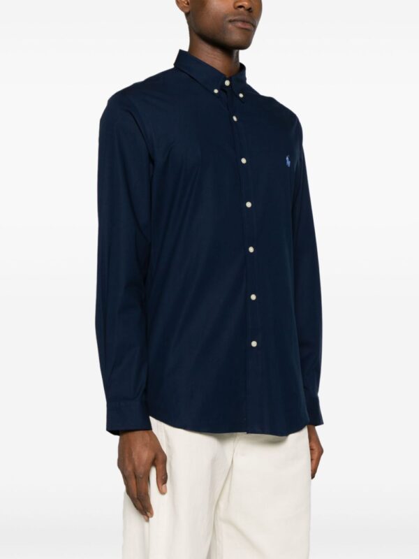 POLO RALPH LAUREN CAMICIA BLU SCURO