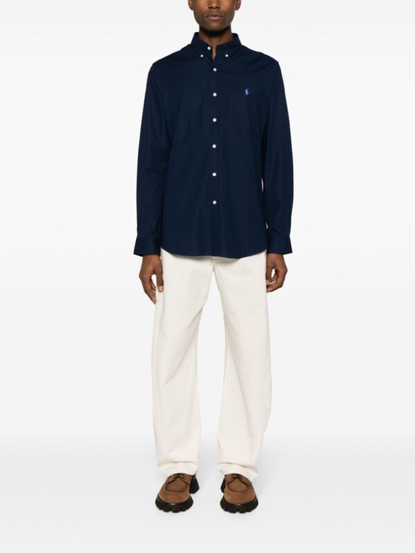 POLO RALPH LAUREN CAMICIA BLU SCURO