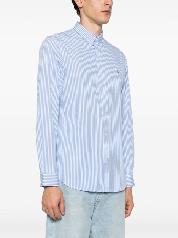 POLO RALPH LAUREN CAMICIA BLU/BIANCO