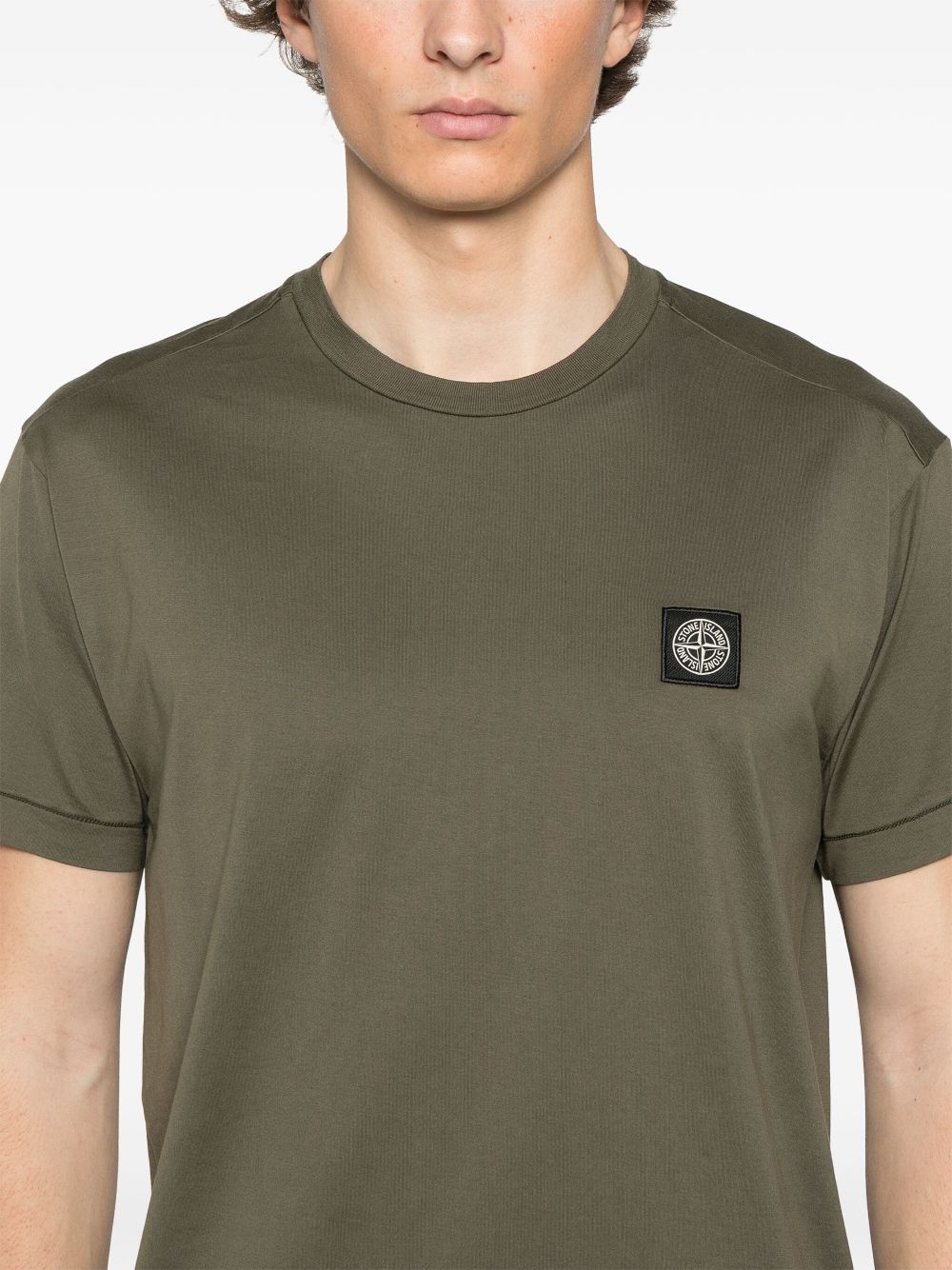 STONE ISLAND T-SHIRT VERDE MILITARE - Shop Online - Il Faro