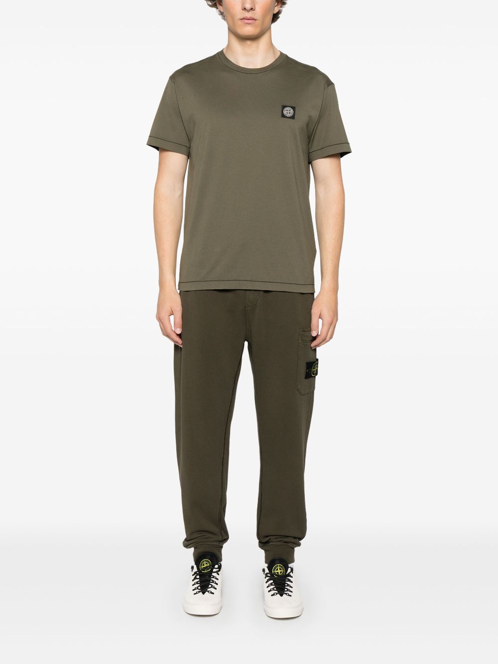 STONE ISLAND T-SHIRT VERDE MILITARE - Shop Online - Il Faro