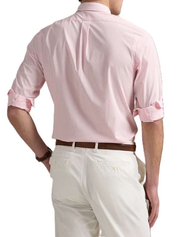 POLO RALPH LAUREN CAMICIA ROSA/BIANCO