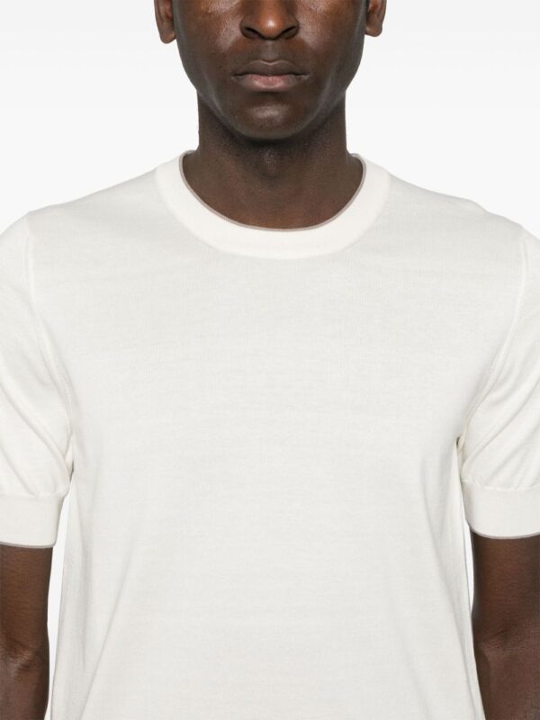 BRUNELLO CUCINELLI T-SHIRT ECRU