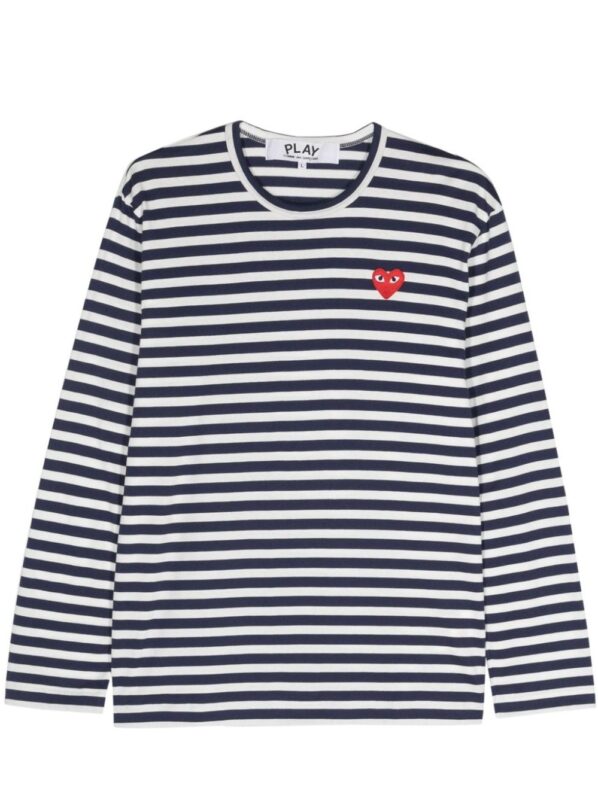 COMME DES GARCONS PLAY T-SHIRT BLU