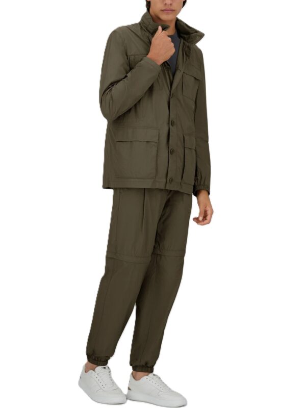 HERNO GIUBBOTTO VERDE MILITARE