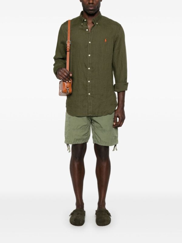 POLO RALPH LAUREN CAMICIA VERDE OLIVA