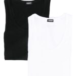 DSQUARED2 CANOTTA NERO/BIANCO