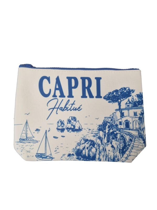 MC2 SAINT BARTH POCHETTE BIANCO/AZZURRO