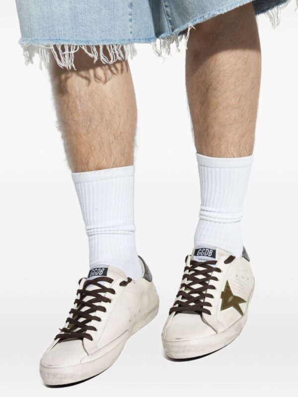GOLDEN GOOSE SNEAKERS BIANCO/VERDE