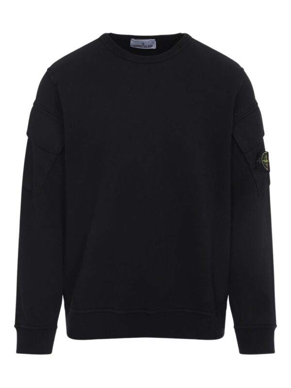 STONE ISLAND FELPA NERO