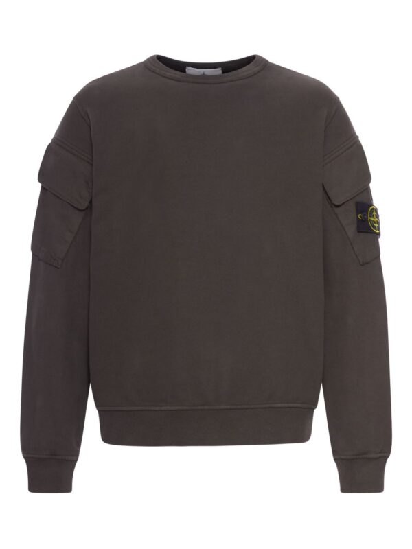 STONE ISLAND FELPA GRIGIO SCURO