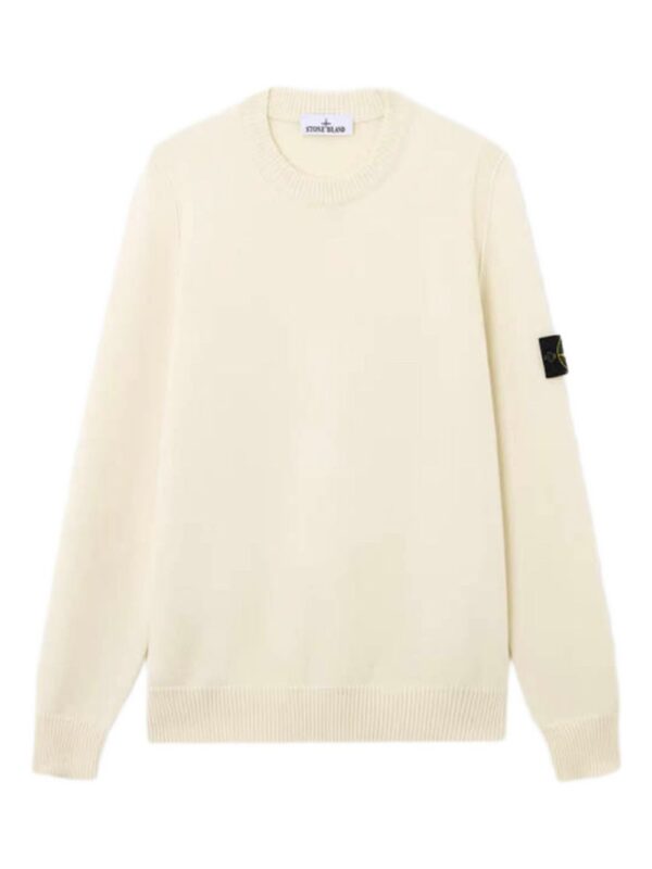 STONE ISLAND MAGLIA AVORIO