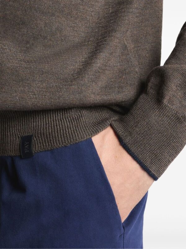FAY Maglie Caffe'+blu denim