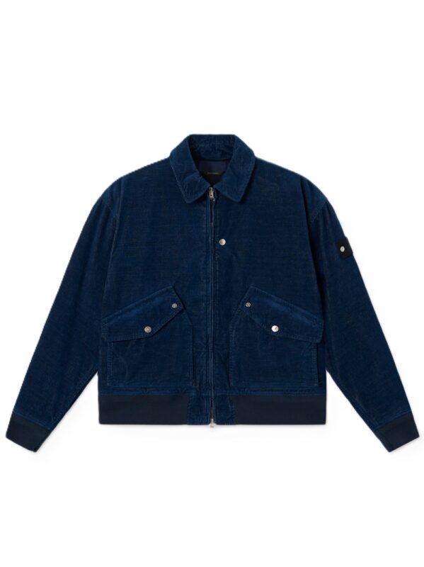 STONE ISLAND GIUBBOTTO BLU VELLUTO