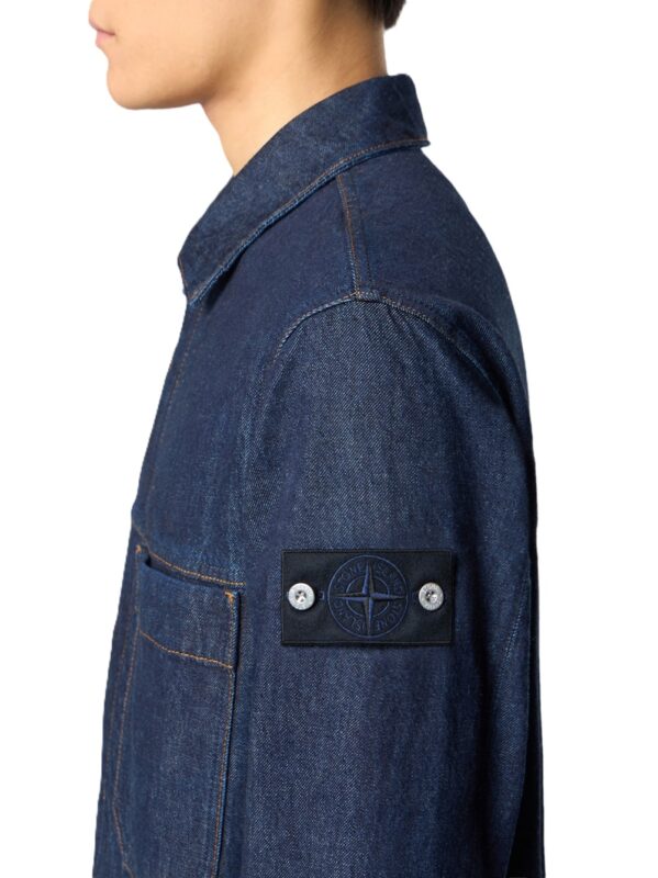 STONE ISLAND GIUBBOTTO DENIM BLU