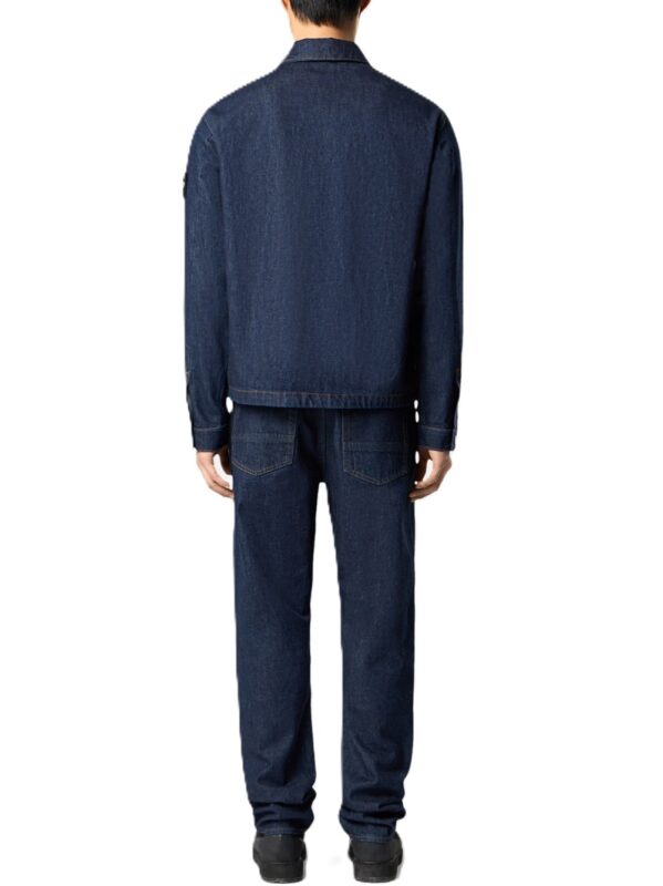 STONE ISLAND GIUBBOTTO DENIM BLU
