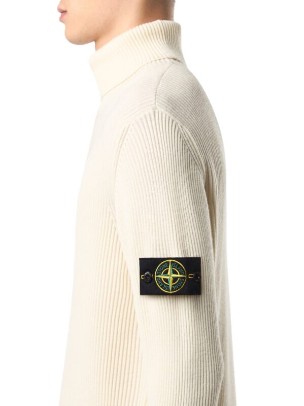 STONE ISLAND MAGLIA AVORIO