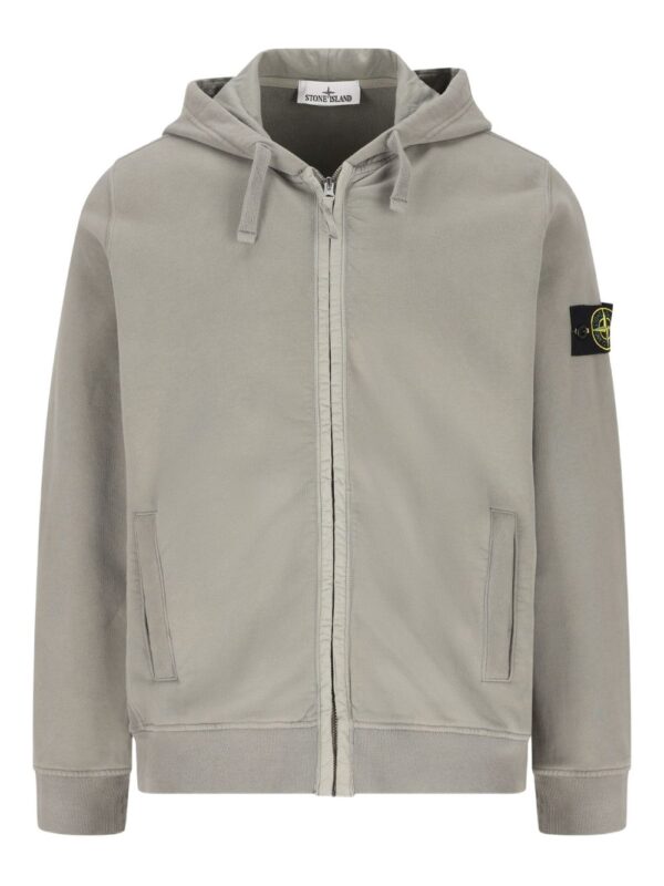 STONE ISLAND FELPA GRIGIO