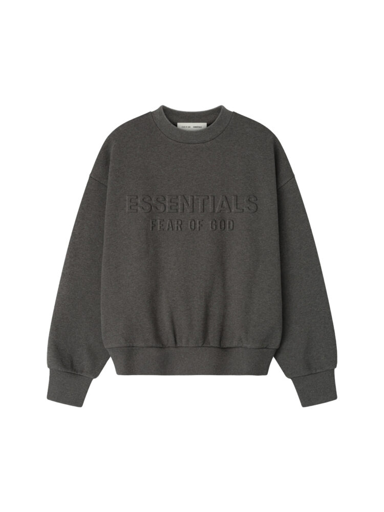 FEAR OF GOD ESSENTIALS FELPA GRIGIO SCURO