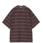 CARHARTT T-SHIRT STRIPE PALISANDER