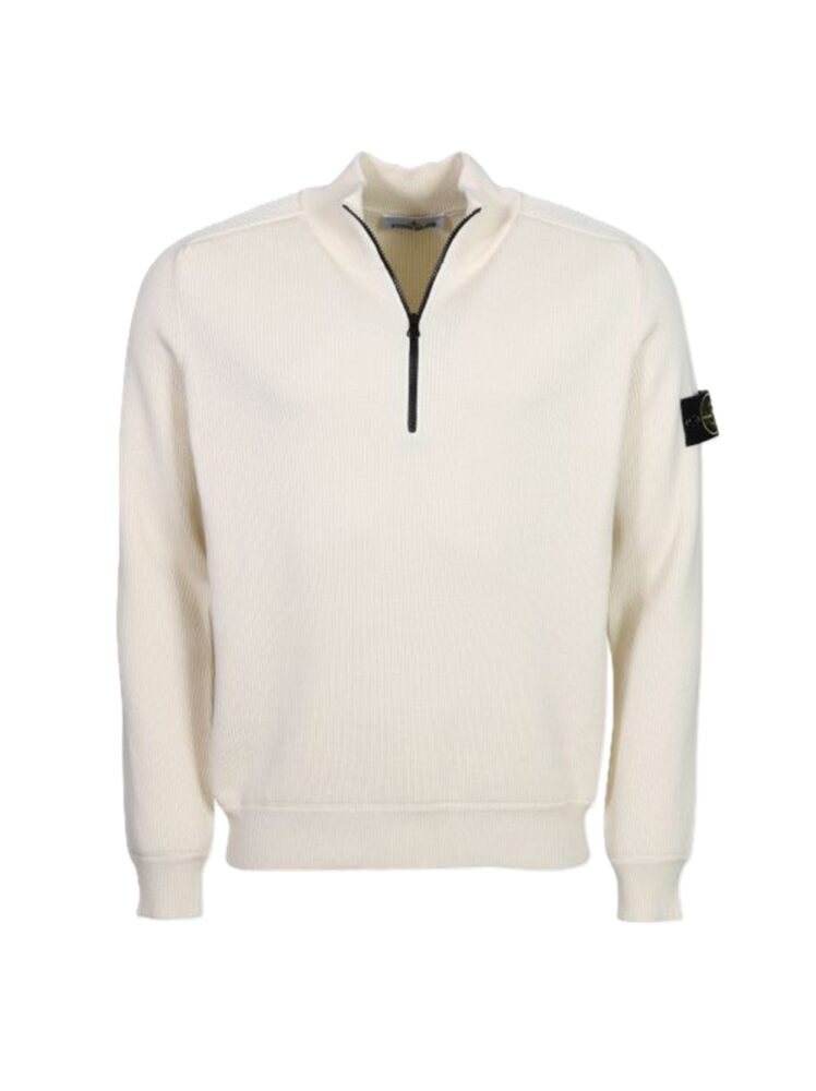 STONE ISLAND MAGLIA AVORIO