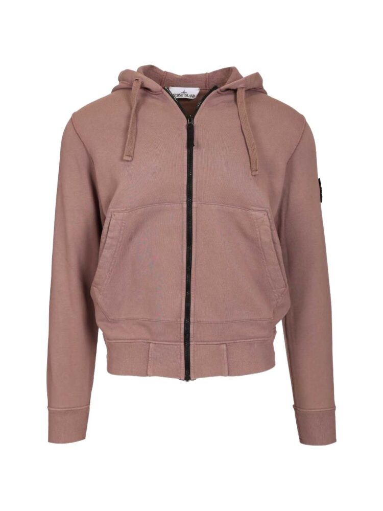 STONE ISLAND FELPA GRIGIO PORPORA