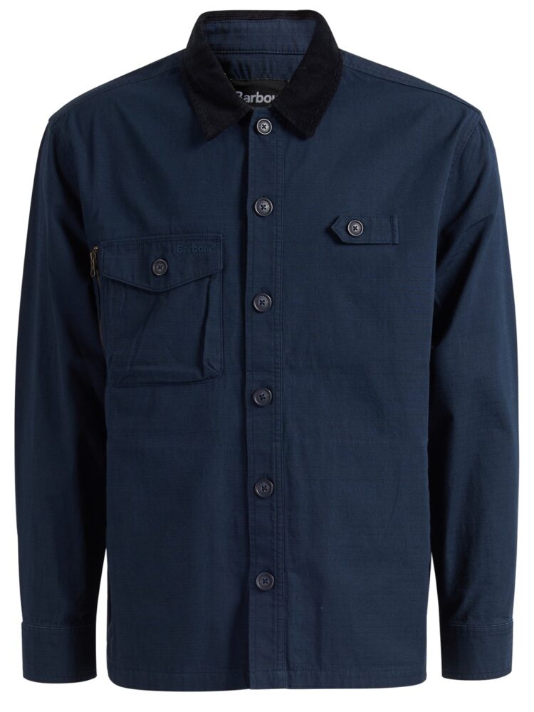 BARBOUR CAMICIA BLU