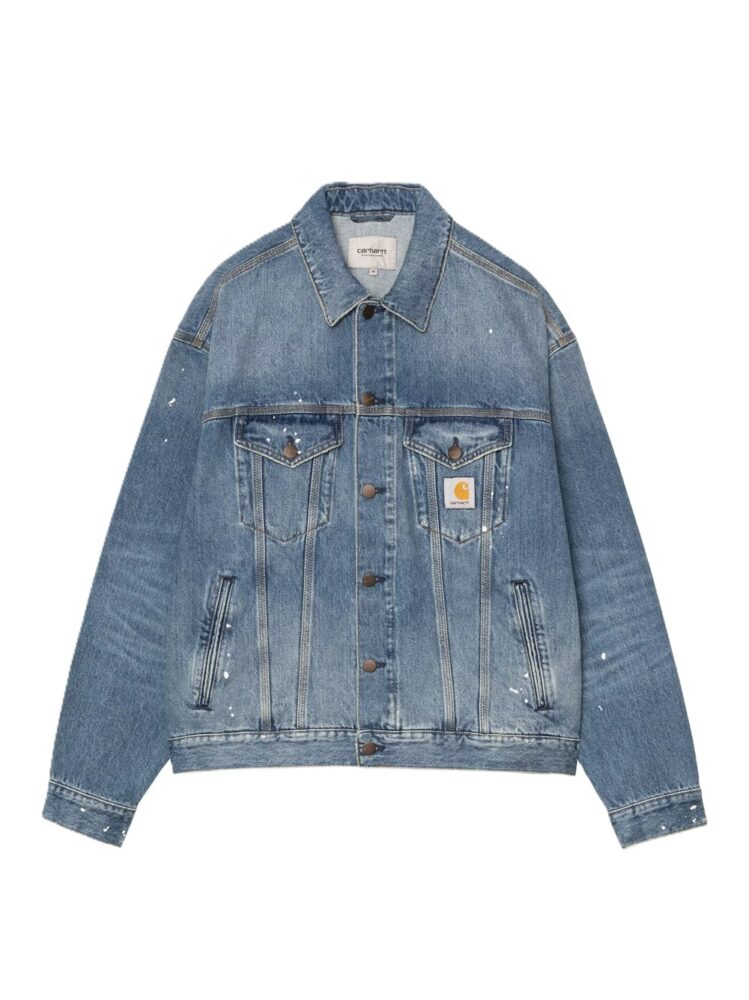 Carhartt Giubbotti Blue destroy wash