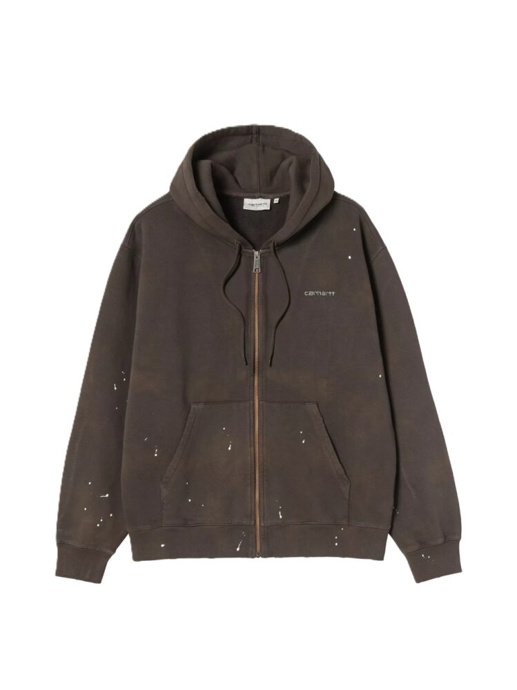Carhartt Felpe Tobacco destroy wash splatter
