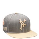 PDF Cappello Pinstripe Grigio Grey Beige - Baseball Hat Luxury