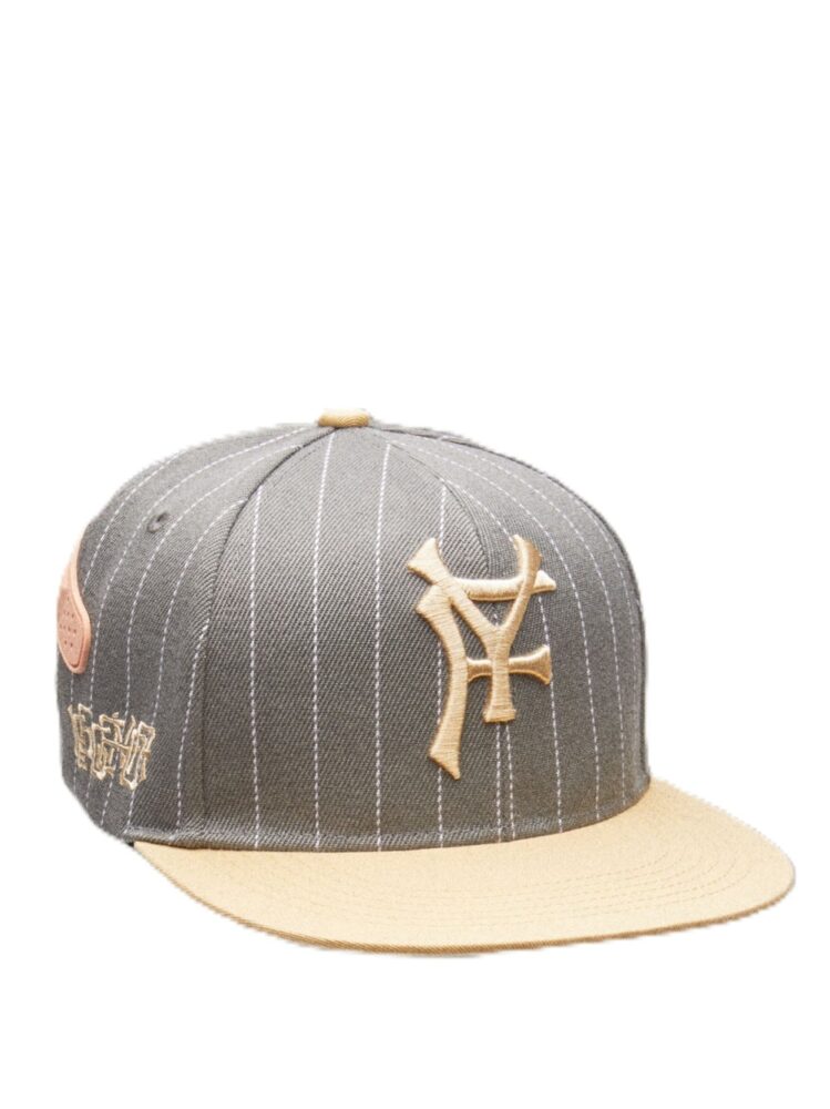 PDF Cappello Pinstripe Grigio Grey Beige - Baseball Hat Luxury
