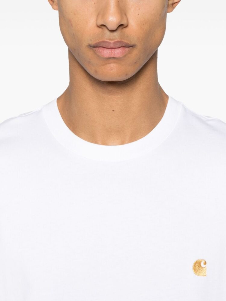 CARHARTT T-SHIRT BIANCA gold
