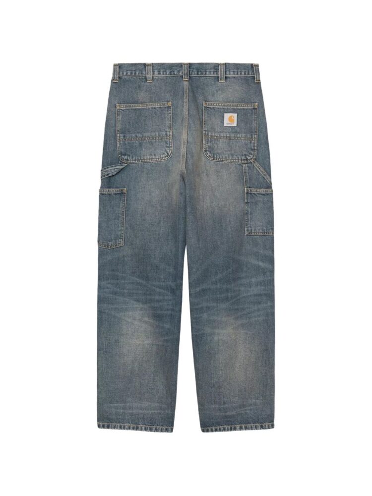 Carhartt Pantaloni Blue worn used wash