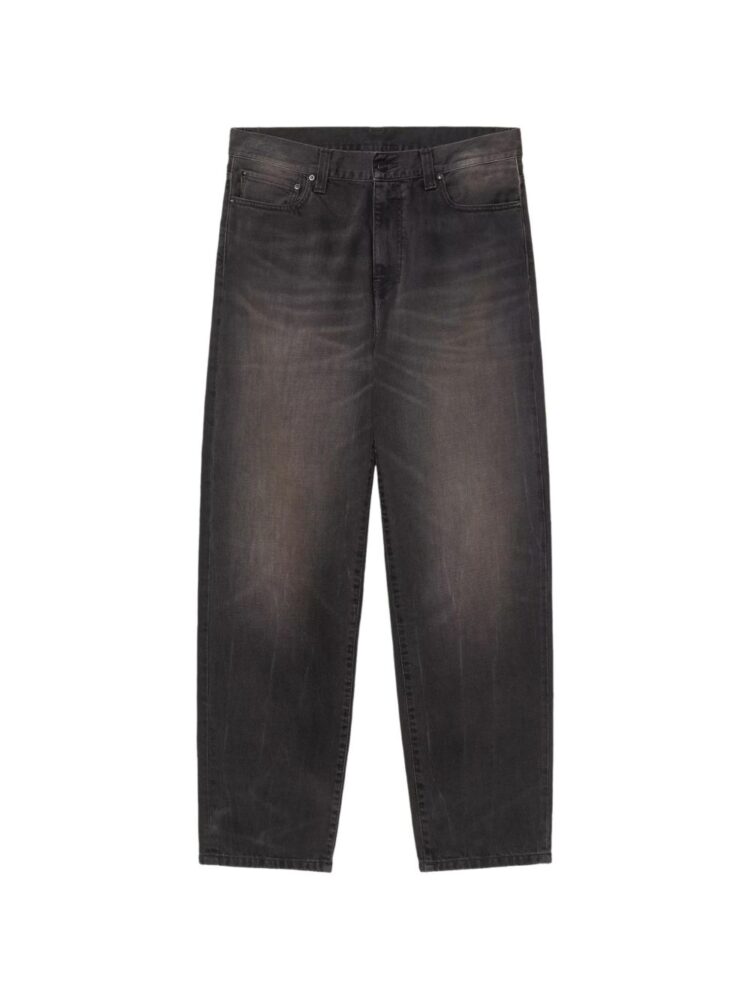 Carhartt Pantaloni Black tobacco used wash
