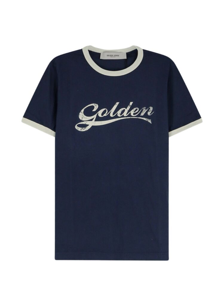 GOLDEN GOOSE T-shirt Blue/heritage white