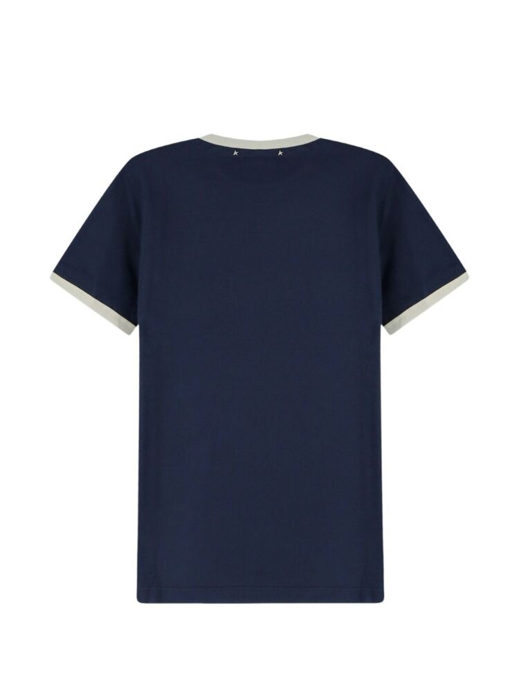 GOLDEN GOOSE T-shirt Blue/heritage white