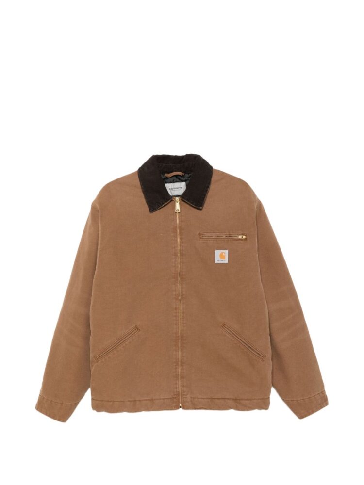 Carhartt Giubbotto Brown/tobacco stone canvas