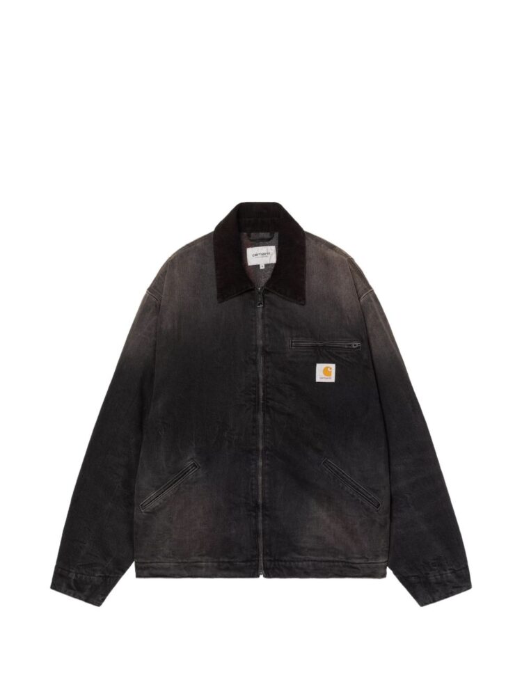 Carhartt Giubbotto Black/black tobacco used wash