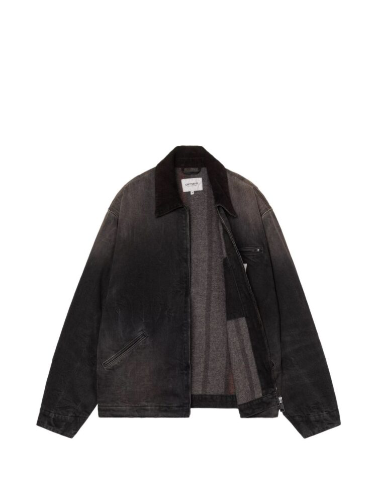 Carhartt Giubbotto Black/black tobacco used wash