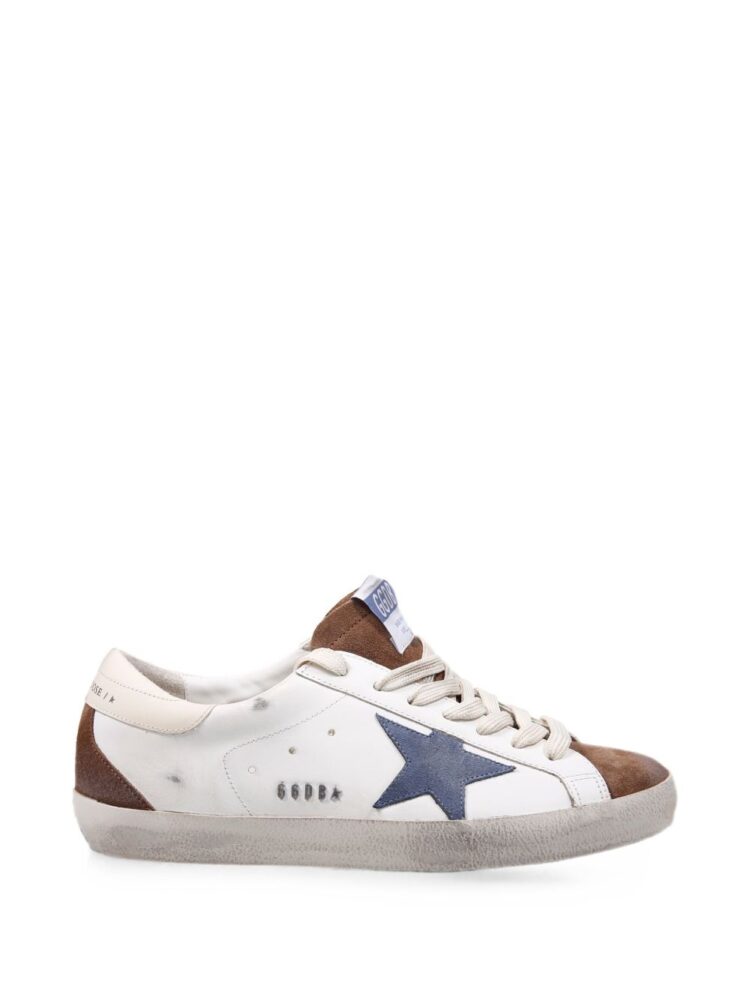GOLDEN GOOSE Sneakers White/ brown/blue denim/cream