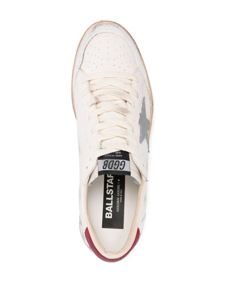 GOLDEN GOOSE Sneakers White/silver blue/red
